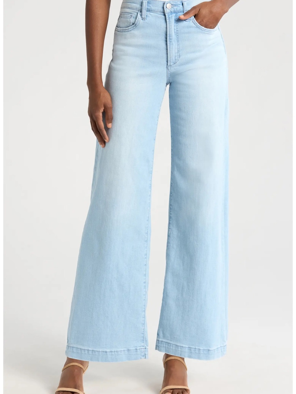 Joe's Jeans El Salvador Light Blue Wide-Leg High-Rise Denim